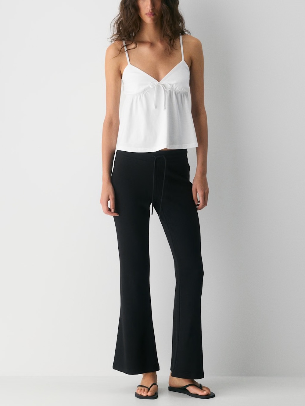 Sunday Best Baby Waffle Pants Flare Black Small